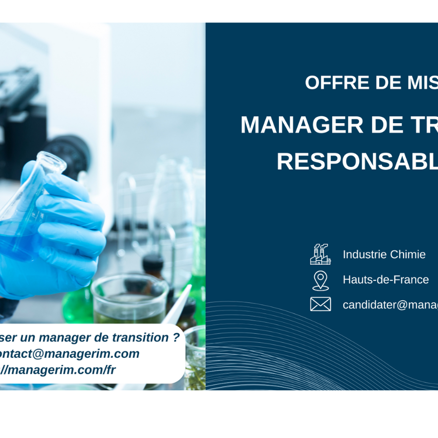 Manager de Transition Responsable HSE Industrie Chimie MANAGERIM