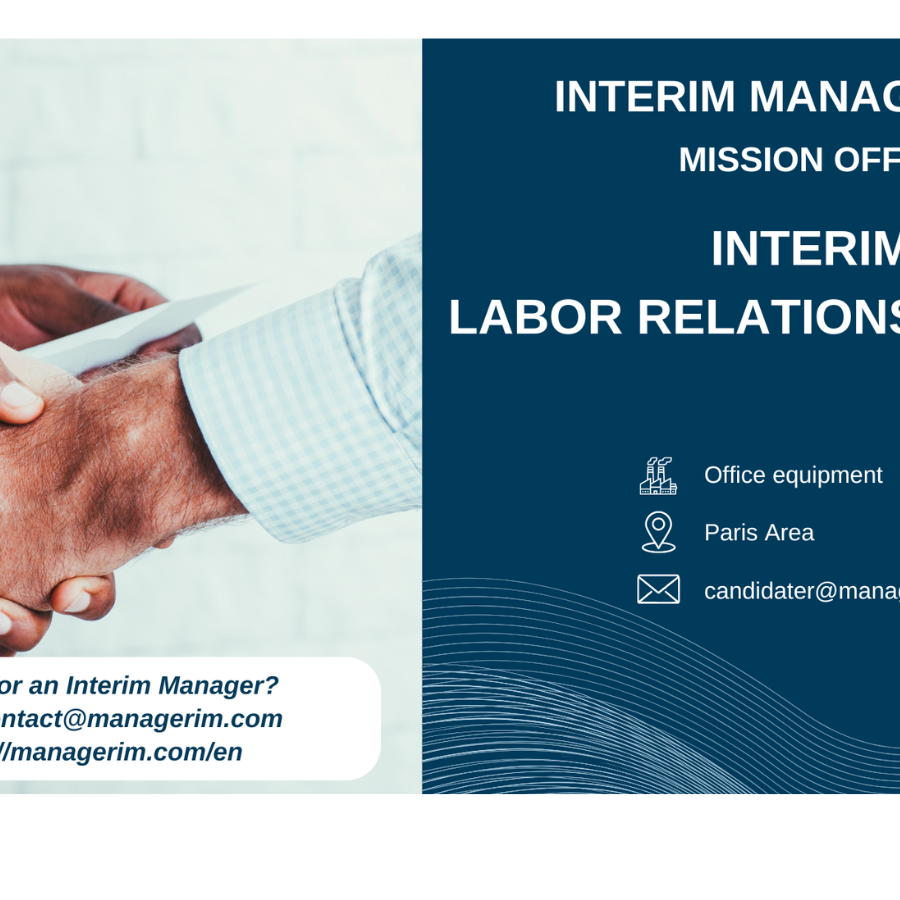 Interim Manager Labor Relations Manager MANAGERIM