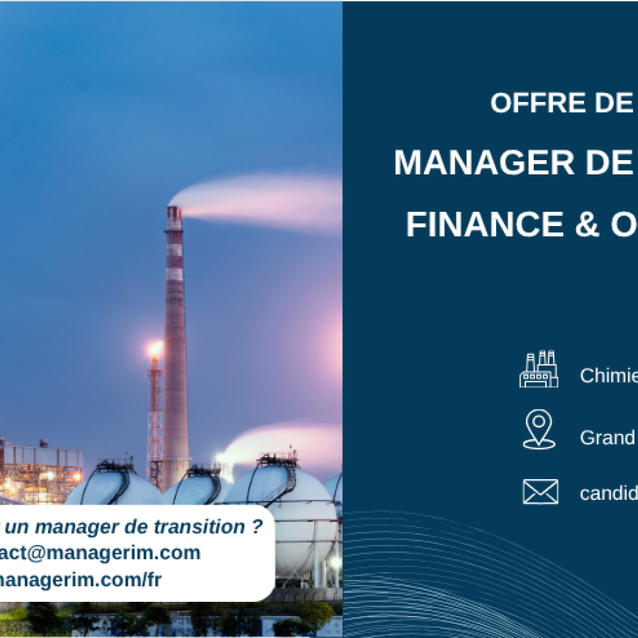 Management de Transition Finance & Opérations Industrie Chimique MANAGERIM