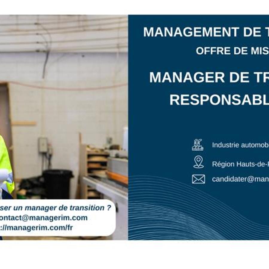 Manager de Transition Responsable HSE MANAGERIM