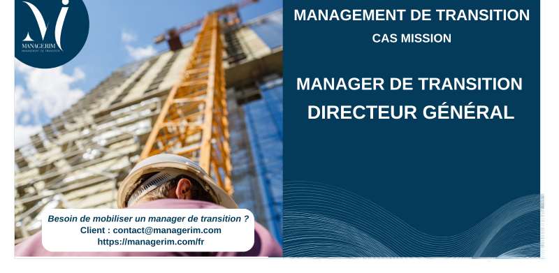 Manager de Transition Directeur Général BTP MANAGERIM