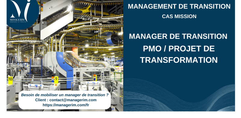 Manager de Transition PMO Projet de Transformation Industrie MANAGERIM