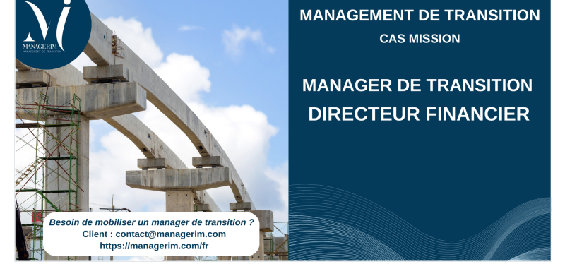 Manager de Transition Directeur Financier Secteur Industrie Infrastructures MANAGERIM