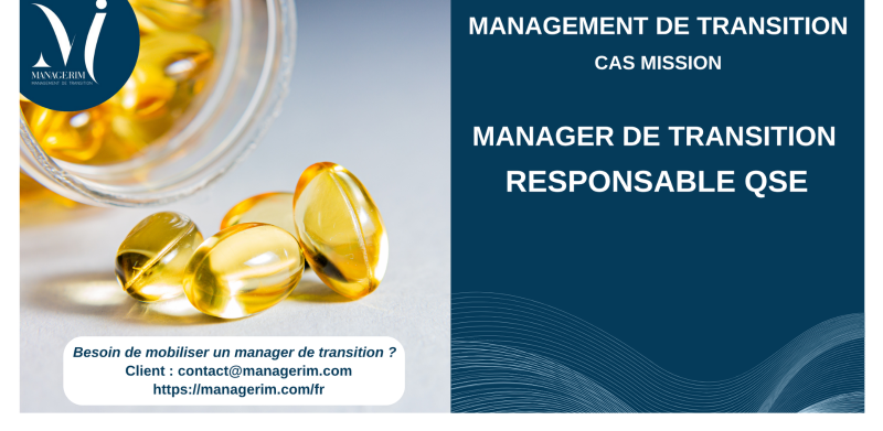 Manager de Transition Responsable QSE Pharmaceutique MANAGERIM