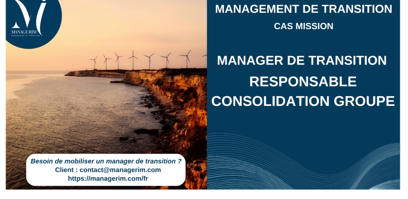 Manager de Transition Responsable Consolidation Groupe Utilities MANAGERIM
