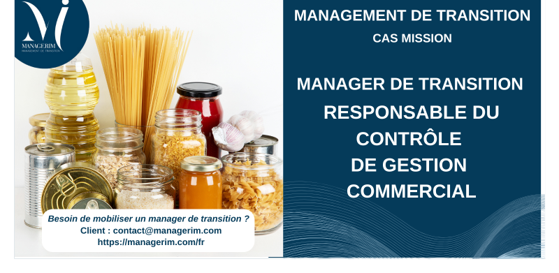 Manager de Transition Responsable du contrôle de Gestion Commercial MANAGERIM