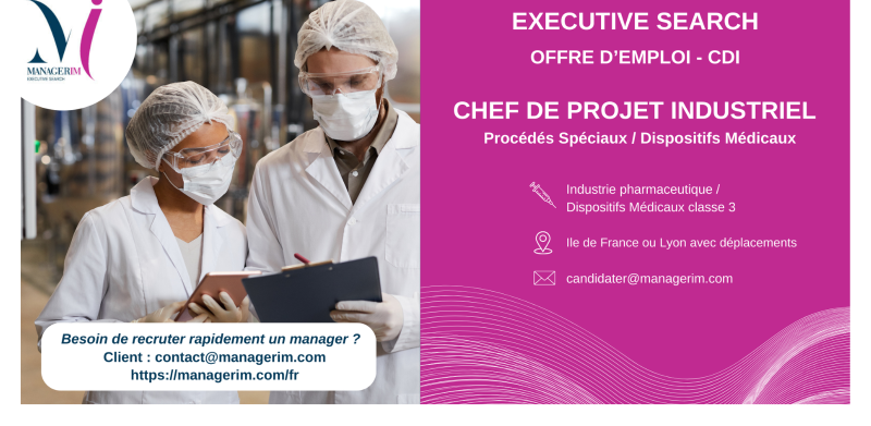 Manager de transition chef de projet industriel