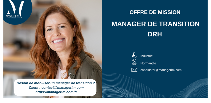 Manager de Transition DRH Secteur Industriel MANAGERIM