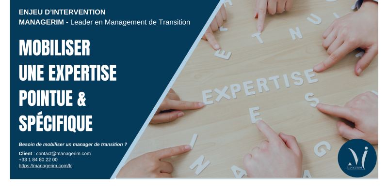 Mobiliser une expertise pointue et spécifique avec le Management de Transition MANAGERIM