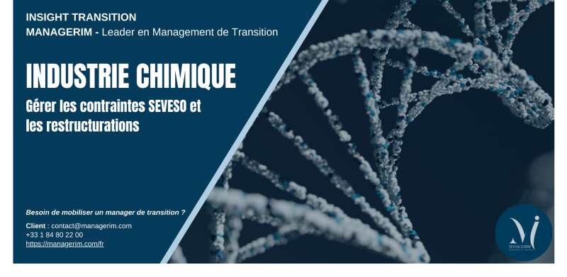 Intervenir auprès de l'industrie chimique grâce au Management de Transition MANAGERIM