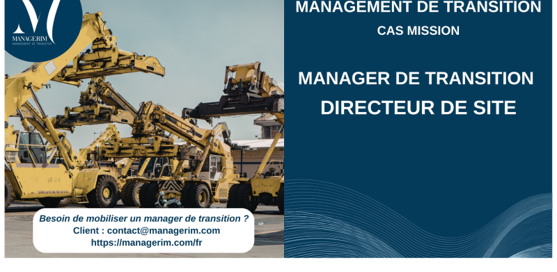 Manager de Transition Directeur de Site Equipements Industriels MANAGERIM