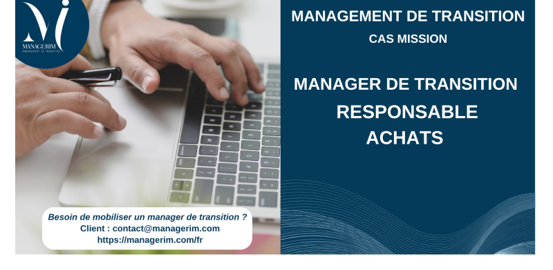 Manager de Transition Responsable Achats secteur financier MANAGERIM