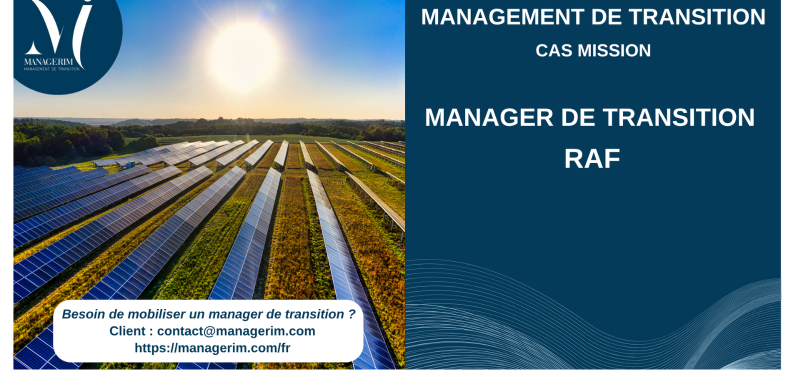Management de Transition RAF Secteur Energie MANAGERIM